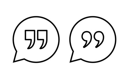 Quote icon vector for web and mobile app. Quotation mark sign and symbolのイラスト素材
