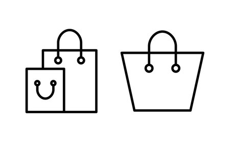 Shopping bag icon vector for web and mobile app. shopping sign and symbolのイラスト素材