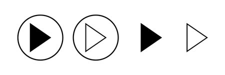 Play Icon vector illustration. Play button sign and symbol