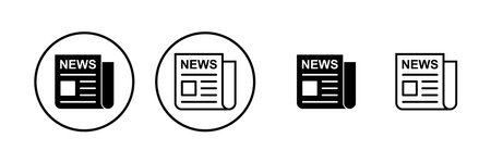 Newspaper icon vector illustration. news paper sign and symbolignのイラスト素材