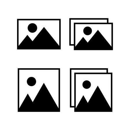 Picture icon vector for web and mobile app. photo gallery sign and symbol. image iconのイラスト素材