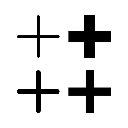 Plus Icon vector for web and mobile app. Add plus sign and symbolのイラスト素材