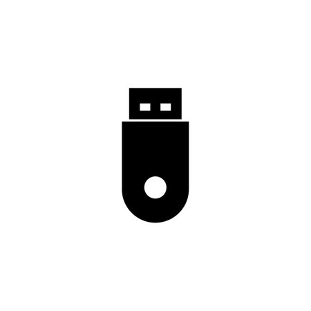 Usb icon vector illustration. Flash disk sign and symbol. flash drive sign.のイラスト素材