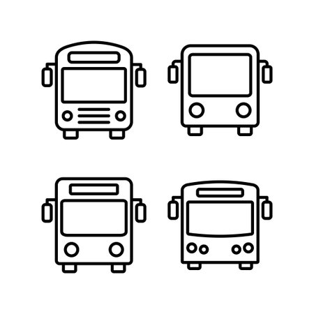 Bus icon vector for web and mobile app. bus sign and symbol. transport symbolのイラスト素材