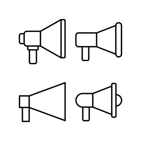 Megaphone icon vector for web and mobile app. Loudspeaker sign and symbolのイラスト素材