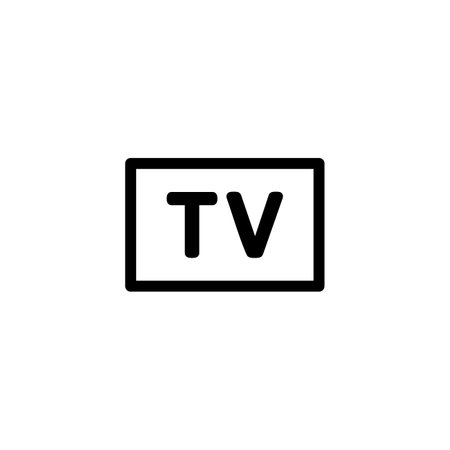 Tv icon vector illustration. television sign and symbolのイラスト素材