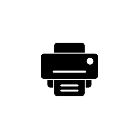 Print icon vector illustration. printer sign and symbolのイラスト素材