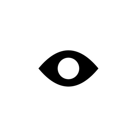 Eye icon vector illustration. Eye sign and symbol. Look and Vision icon.のイラスト素材