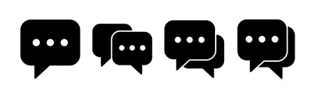 Chat icon vector for web and mobile app. speech bubble sign and symbol. comment icon. message