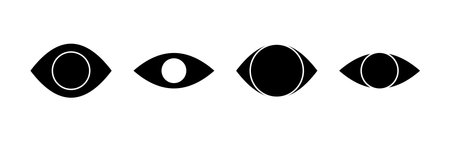 Eye icon vector for web and mobile app. Eye sign and symbol. Look and Vision icon.のイラスト素材