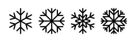 Snow icon vector for web and mobile app. snowflake sign and symbol