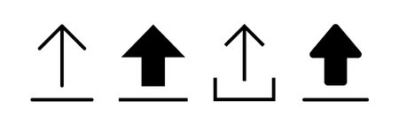 Upload icon vector for web and mobile app. load data sign and symbolのイラスト素材