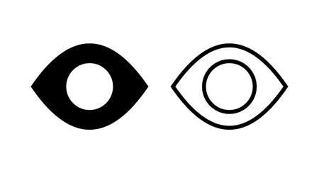 Eye icon vector illustration. Eye sign and symbol. Look and Vision icon.のイラスト素材