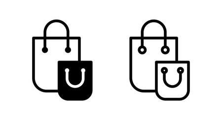 Shopping bag icon vector illustration. shopping sign and symbolのイラスト素材