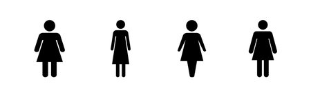 Female icon vector for web and mobile app. woman sign and symbolのイラスト素材