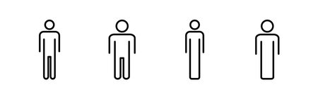 Man icon vector for web and mobile app. male sign and symbol. human symbolのイラスト素材