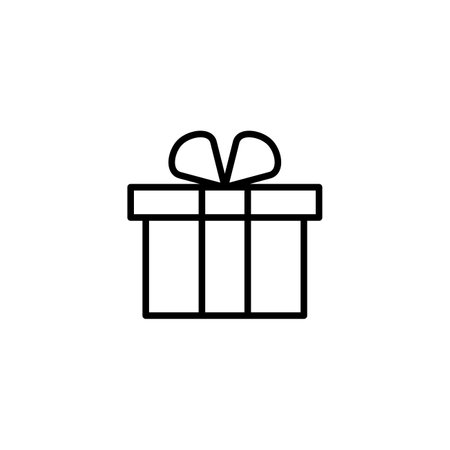Gift icon vector illustration. gift sign and symbol. birthday giftのイラスト素材