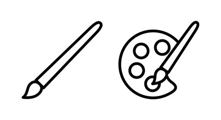Paint icon vector illustration. paint brush sign and symbol. paint roller icon vectorのイラスト素材