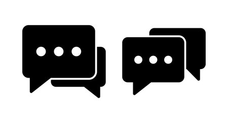 Chat icon vector illustration. speech bubble sign and symbol. comment icon. messageのイラスト素材
