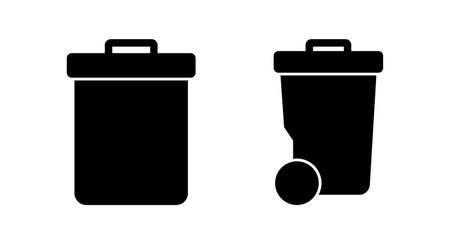 Trash icon vector illustration. trash can icon. delete sign and symbol.のイラスト素材