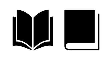 Book icon vector illustration. open book sign and symbol. ebook iconのイラスト素材