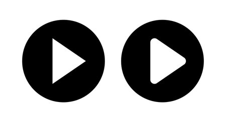 Play Icon vector illustration. Play button sign and symbolのイラスト素材