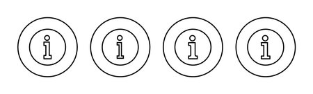 Info sign icon vector for web and mobile app. about us sign and symbol. Faq iconのイラスト素材