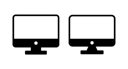 Computer icon vector illustration. computer monitor sign and symbolのイラスト素材