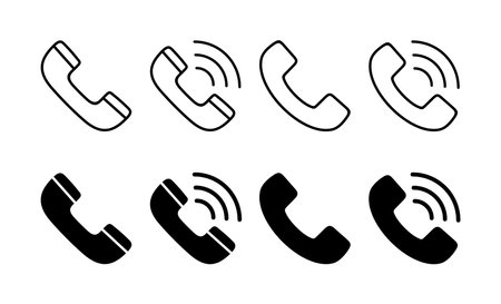 Call icon vector for web and mobile app. telephone sign and symbol. phone icon. contact usのイラスト素材