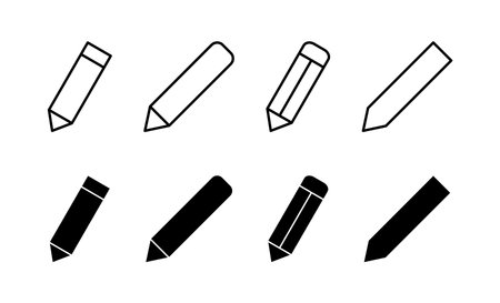 Pencil icon vector for web and mobile app. pen sign and symbol. edit icon vectorのイラスト素材