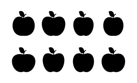 Apple icon vector for web and mobile app. Apple sign and symbols for web design.のイラスト素材