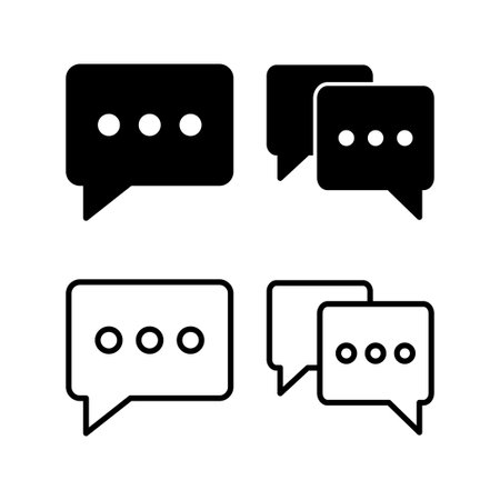 Chat icon vector illustration. speech bubble sign and symbol. comment icon. messageのイラスト素材