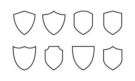 Shield icon vector for web and mobile app. Protection icon. Security sign and symbolのイラスト素材