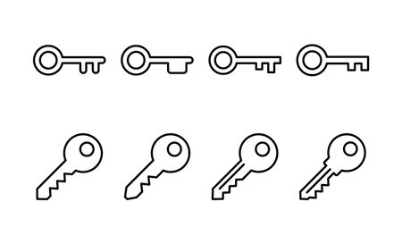 Key icon vector for web and mobile app. Key sign and symbol.のイラスト素材