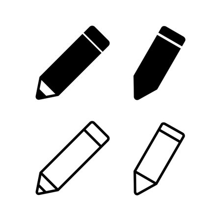 Pencil icon vector illustration. pen sign and symbol. edit icon vectorのイラスト素材