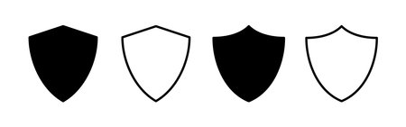 Shield icon vector for web and mobile app. Protection icon. Security sign and symbolのイラスト素材