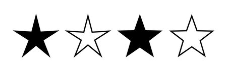 Star Icon vector for web and mobile app. rating sign and symbol. favourite star iconのイラスト素材