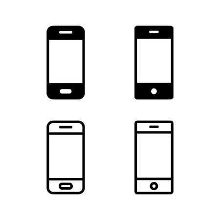 Phone icon vector illustration. Call sign and symbol. telephone symbolのイラスト素材