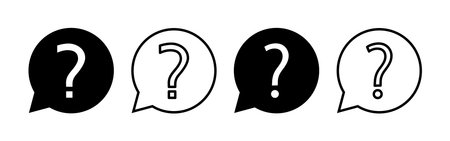Question icon vector for web and mobile app. question mark sign and symbolのイラスト素材
