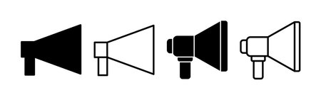 Megaphone icon vector for web and mobile app. Loudspeaker sign and symbolのイラスト素材