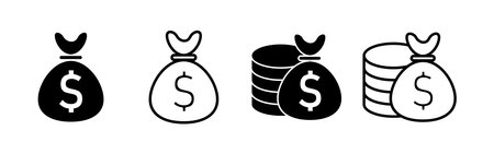 Money icon vector for web and mobile app. Money sign and symbolのイラスト素材