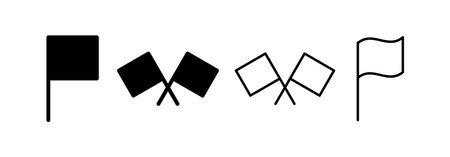 Flag icon vector for web and mobile app. Gps location pin map. Location marker symbol.のイラスト素材