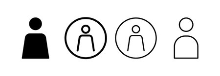 User Icon vector for web and mobile app. person sign and symbol. people icon.のイラスト素材