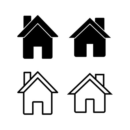 Home icon vector illustration. House sign and symbolのイラスト素材