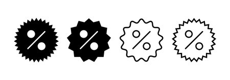 Discount icon vector for web and mobile app. Discount tag sign and symbolのイラスト素材
