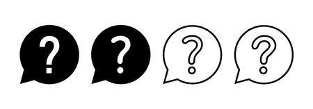 Question icon vector for web and mobile app. question mark sign and symbolのイラスト素材
