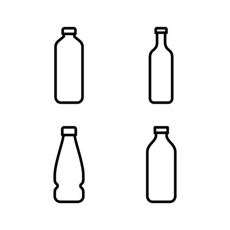 Bottle icon vector illustration. bottle sign and symbolのイラスト素材