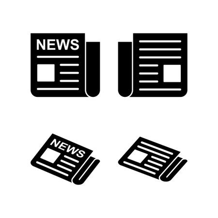Newspaper icon vector illustration. news paper sign and symbolignのイラスト素材