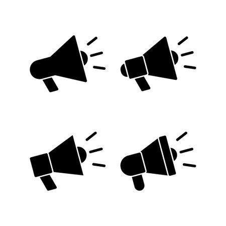 Megaphone icon vector illustration. Loudspeaker sign and symbolのイラスト素材