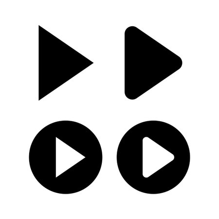 Play Icon vector illustration. Play button sign and symbolのイラスト素材